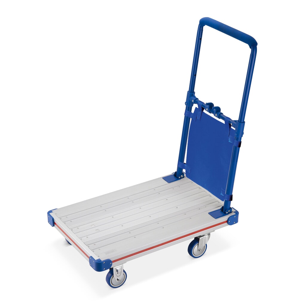 Aluminium plateauwagen, inklapbaar, draagvermogen 150 kg Productafbeelding nr. 1: Aluminium plateauwagen, inklapbaar, draagvermogen 150 kg