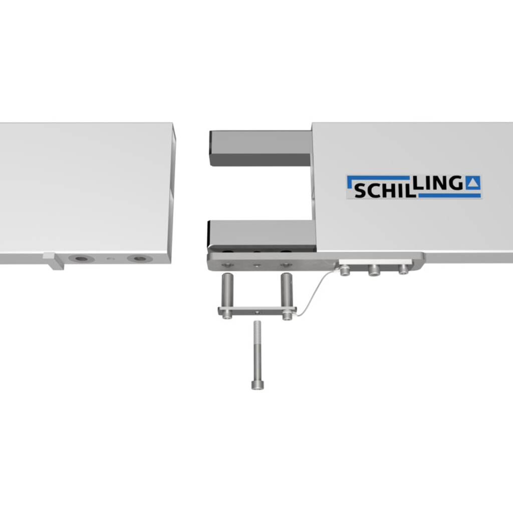 SCHILLING aluminium portaalkraan met deelbare dubbele traverse, verrijdbaar, inhaakpunt 2.044-2.444 mm, lengte 4.000 mm, draagvermogen 1.000 kg Productafbeelding nr. 7: SCHILLING aluminium portaalkraan met deelbare dubbele traverse, verrijdbaar, inhaakpunt 2.044-2.444 mm, lengte 4.000 mm, draagvermogen 1.000 kg
