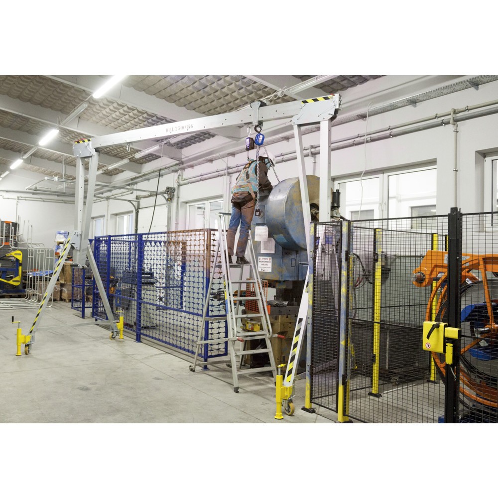 Productafbeelding nr. 2: Aluminium portaalkraan PLANETA RAPK, incl. rateltakel, verrijdbaar, lengte 3000 mm, draagvermogen 3500 kg, grootte S