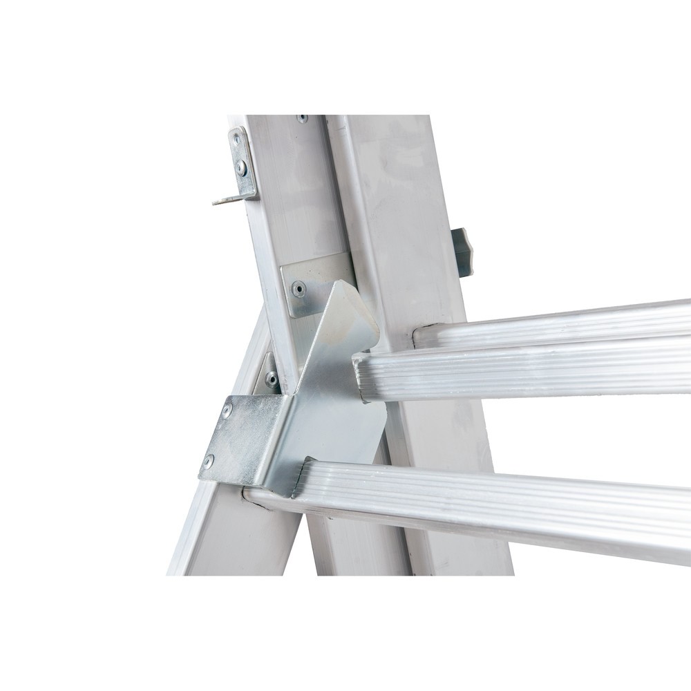 Productafbeelding nr. 4: Aluminium schuifladder BASIC 3-in-1, werkhoogte ladder 4,86 m