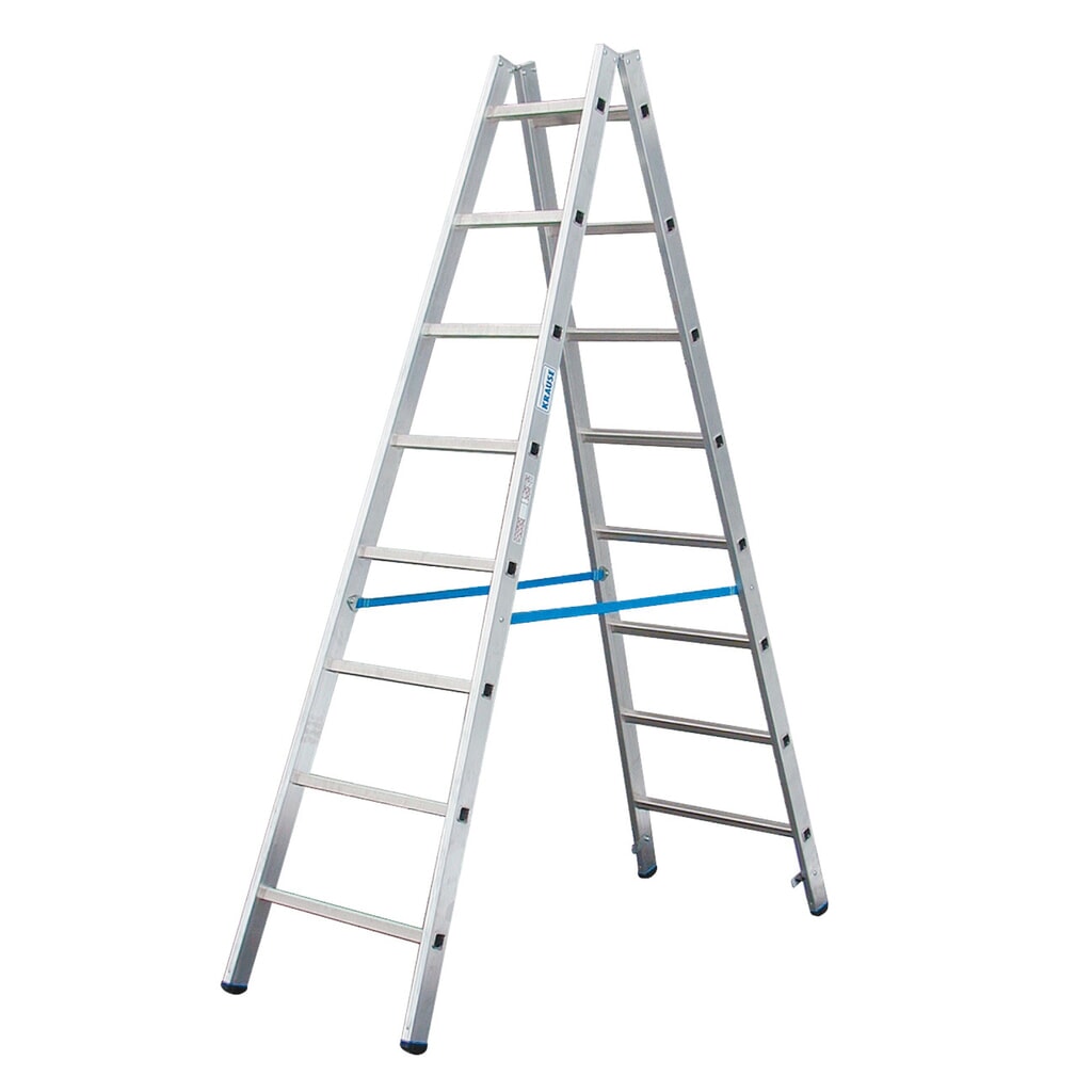 Aluminium sportenladder KRAUSE®, 2-zijdig begaanbaar, standhoogte 1,05 m Product afbeelding: Aluminium sportenladder KRAUSE®, 2-zijdig begaanbaar, standhoogte 1,05 m