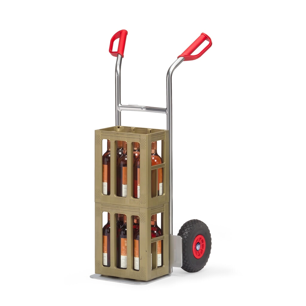 Aluminium steekwagen fetra®, draagvermogen 150 kg, steekplaat bxd 320 x 250 mm, PU-banden Productafbeelding nr. 3: Aluminium steekwagen fetra®, draagvermogen 150 kg, steekplaat bxd 320 x 250 mm, PU-banden
