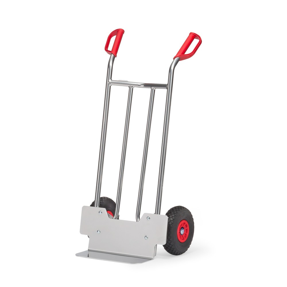 Product afbeelding: Aluminium steekwagen fetra®, draagvermogen 150 kg, steekplaat bxd 400 x 150 mm, PU-banden