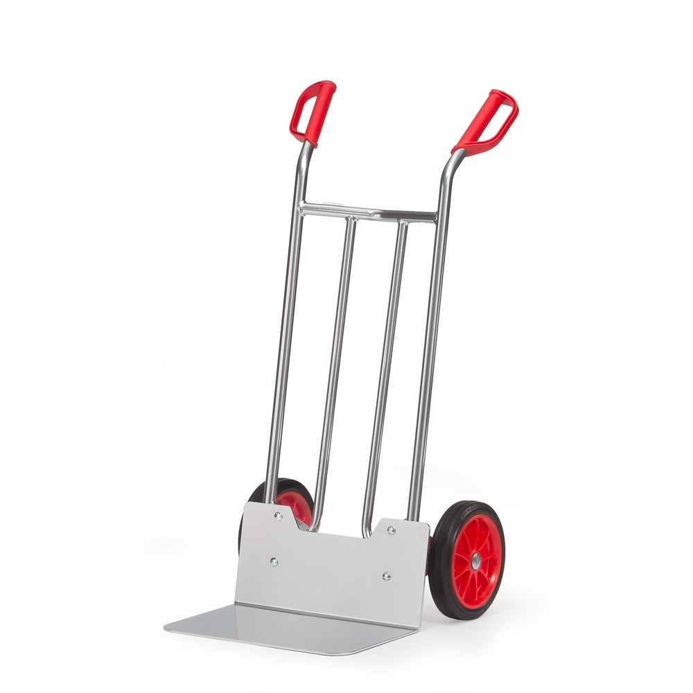 Product afbeelding: Aluminium steekwagen fetra®, draagvermogen 150 kg, steekplaat bxd 480 x 300 mm, volrubber banden