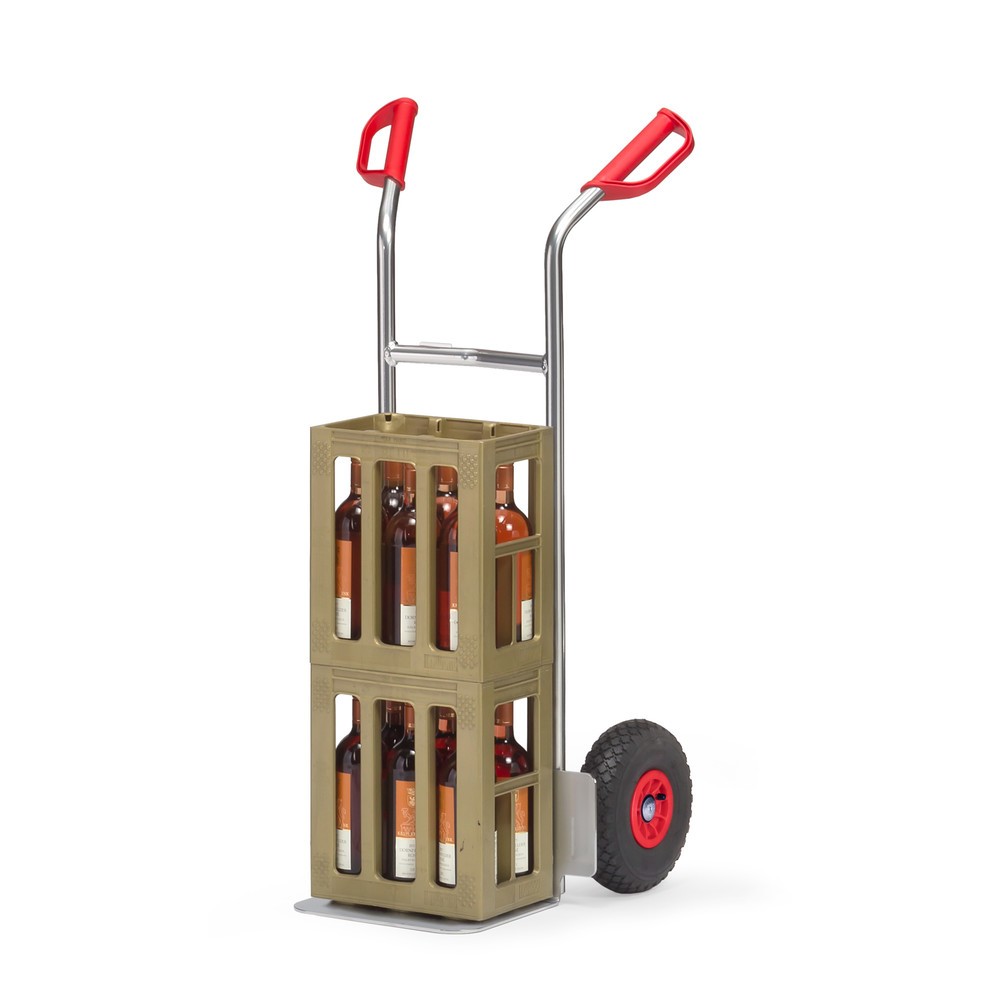 Productafbeelding nr. 2: Aluminium steekwagen fetra®, draagvermogen 150 kg, steekplaat bxd 320 x 250 mm, luchtbanden