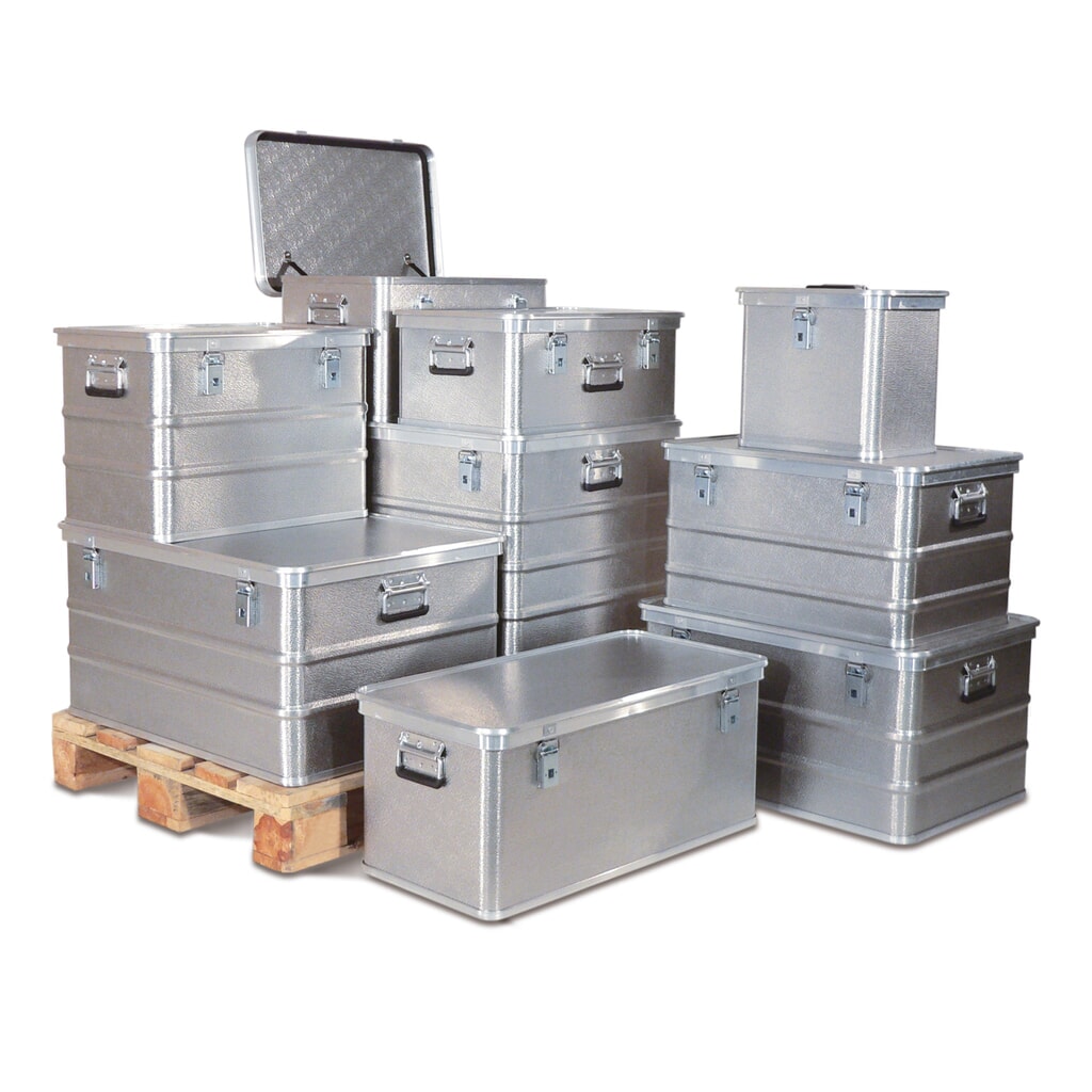 Aluminium transportbox Profi, gestructureerd oppervlak, 26 liter Product afbeelding: Aluminium transportbox Profi, gestructureerd oppervlak, 26 liter