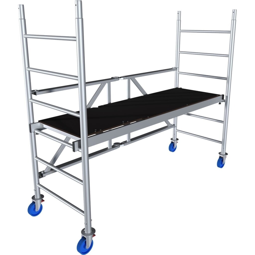Aluminium vouwsteiger KRAUSE® MONTO ProTec XS, werkhoogte 2.900 mm Productafbeelding nr. 1: Aluminium vouwsteiger KRAUSE® MONTO ProTec XS, werkhoogte 2.900 mm