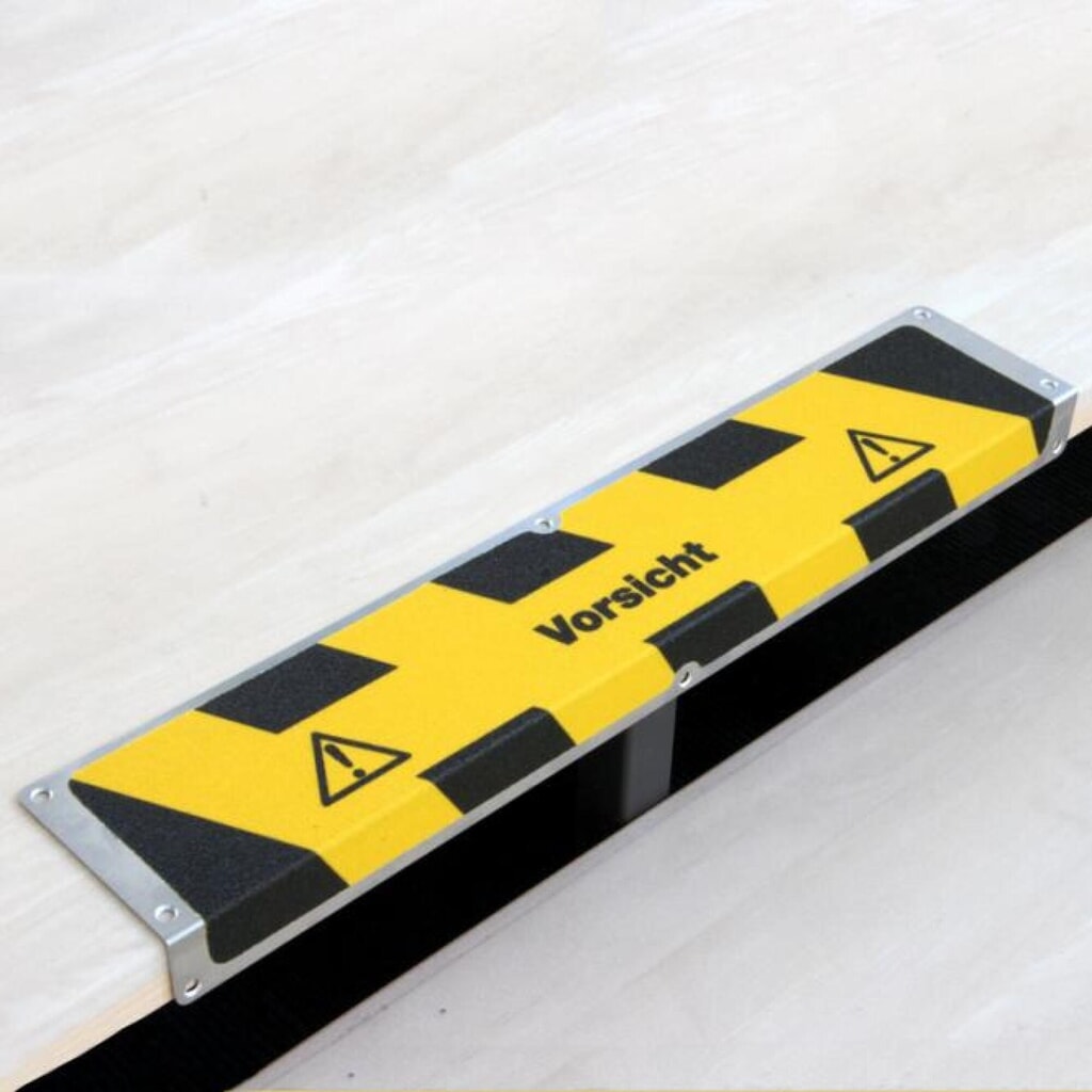 Antislip-randprofiel “Opgelet”, lxb 635 x 120 mm Product afbeelding: Antislip-randprofiel “Opgelet”, lxb 635 x 120 mm