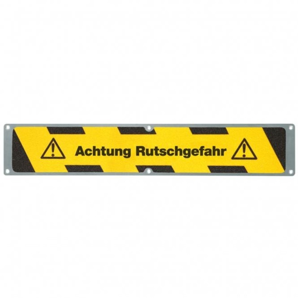 Product afbeelding: Antislipplaat “Opgelet slipgevaar”, lxb 635 x 114 mm