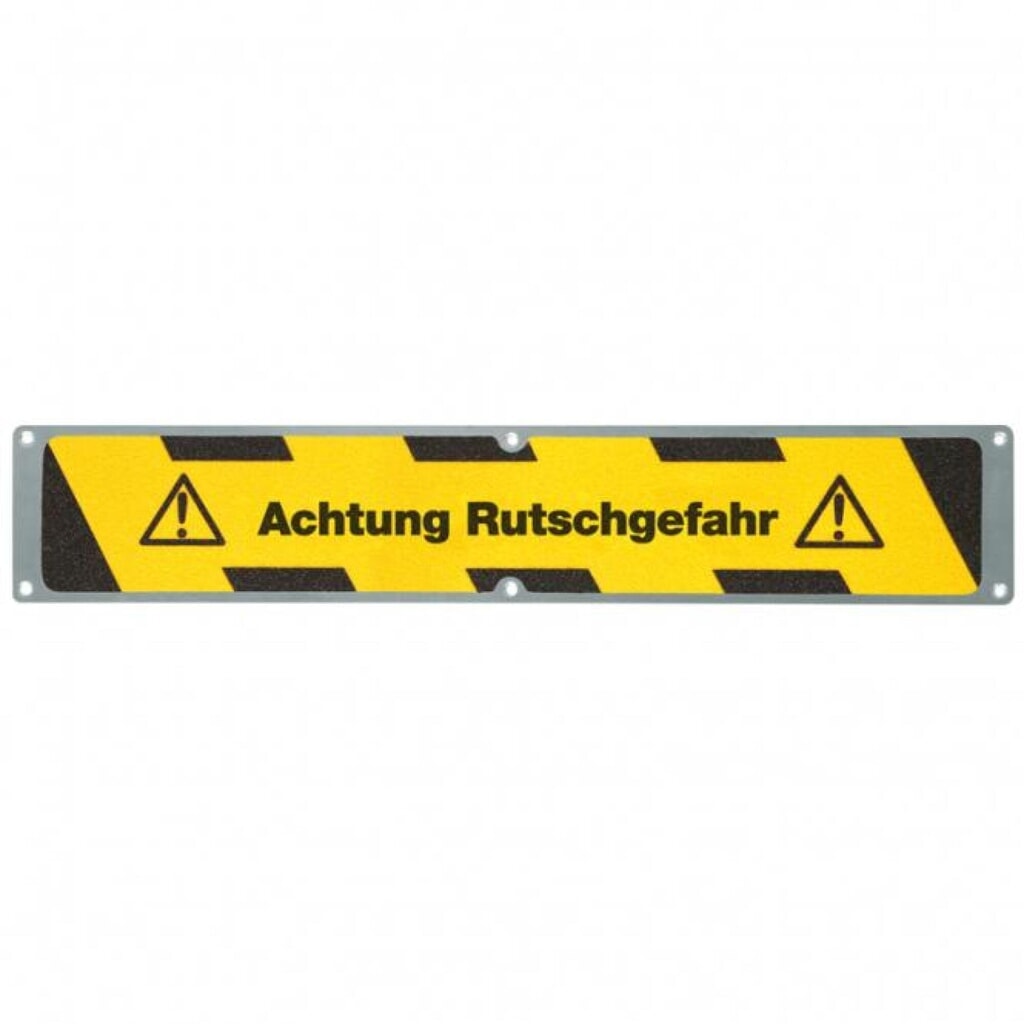 Product afbeelding: Antislipplaat “Opgelet slipgevaar”, lxb 635 x 114 mm