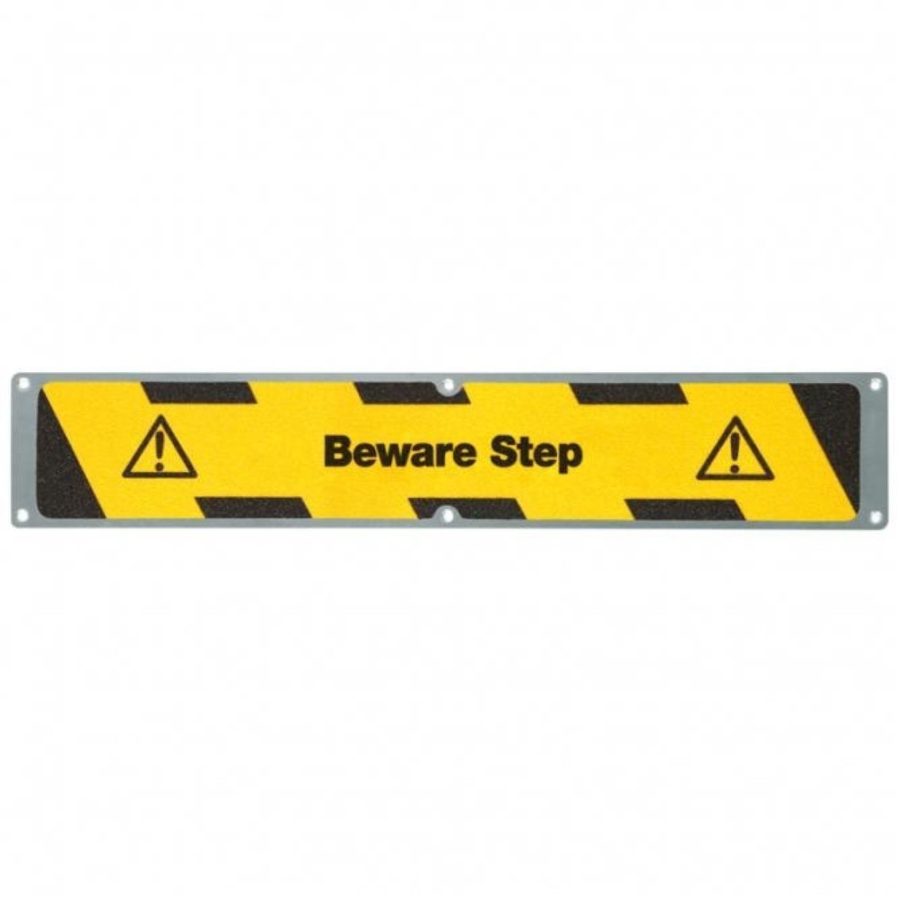 Product afbeelding: Antislipplaat “Beware step”, lxb 635 x 114 mm