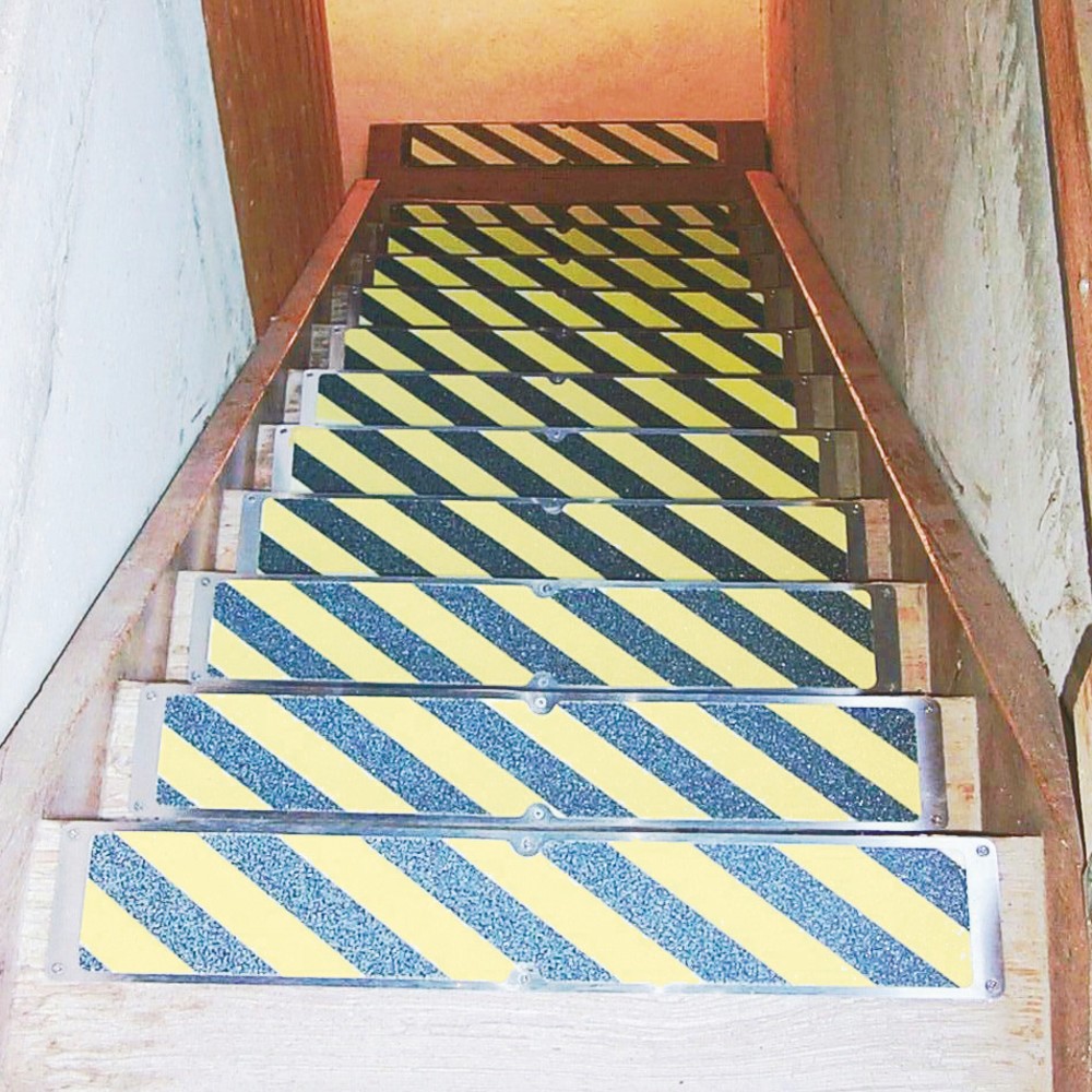 Productafbeelding nr. 2: Antislipplaat, fluorescerend, lxb 635 x 114 mm, zwart/geel