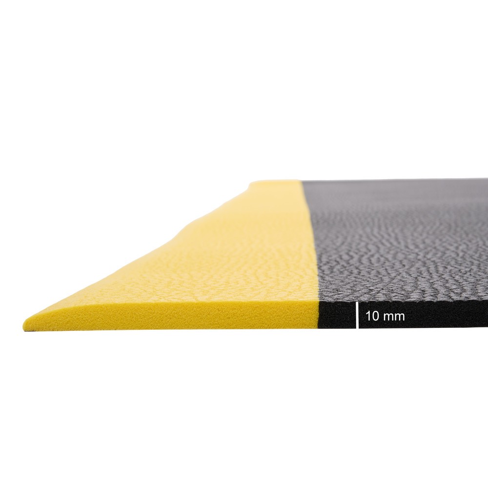 Productafbeelding nr. 3: Antivermoeidheidsmat HEMMDAL ErgoSoft Classic, getextureerd, 1-laags, bxl 600 x 600 mm, zwart / geel