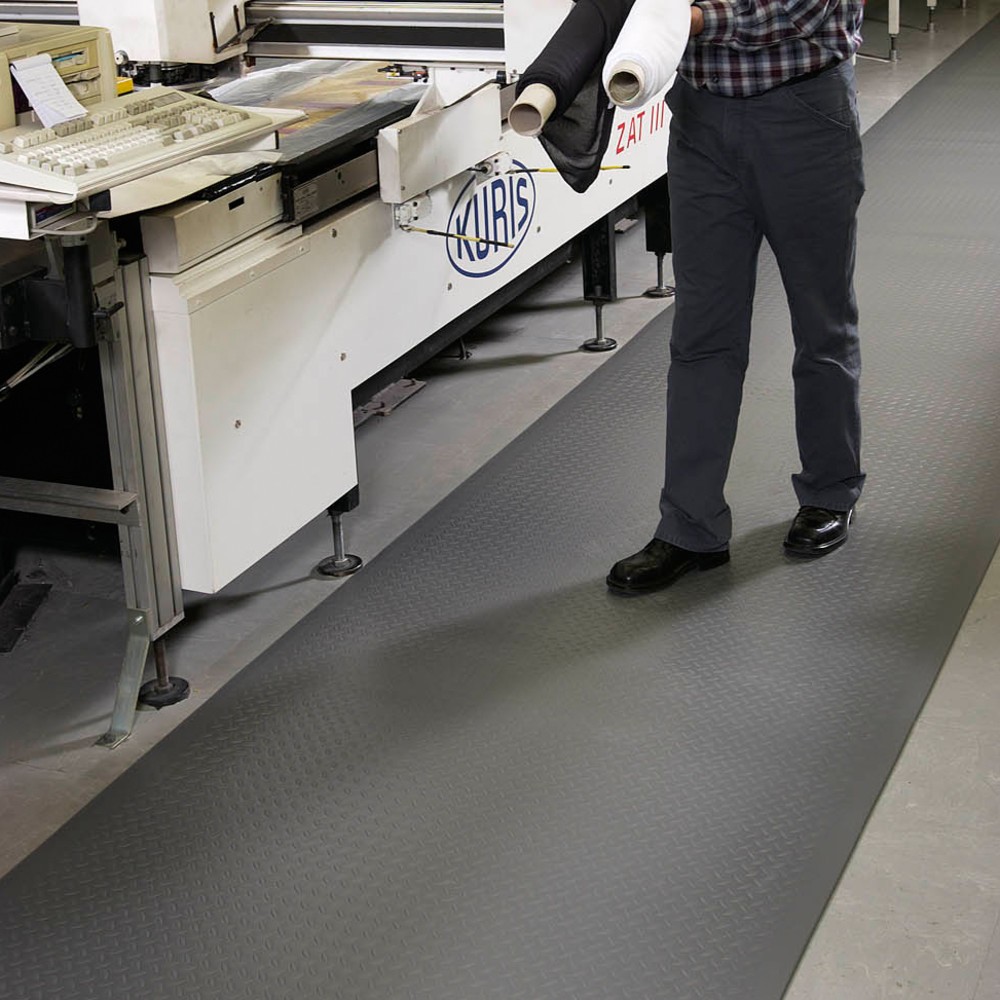 Productafbeelding nr. 2: Antivermoeidheidsmat, getextureerd oppervlak, bxd 18,3 m x 910 mm, zwart