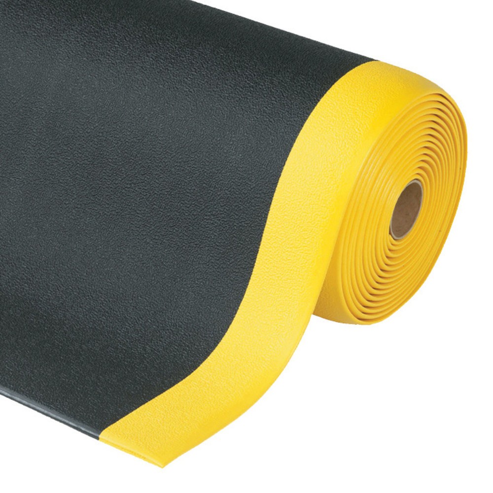Productafbeelding nr. 1: Antivermoeidheidsmat, getextureerd oppervlak, bxd 600 x 910 mm, zwart/geel