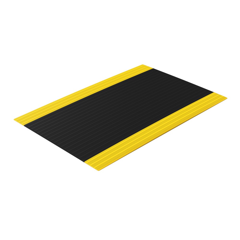 Productafbeelding nr. 2: Antivermoeidheidsmat Premium, vinylschuim, b x d 600 x 910 mm, zwart/geel