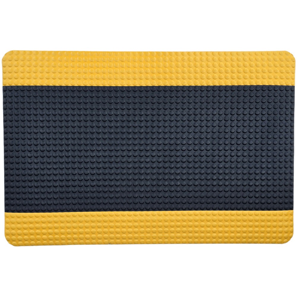 Productafbeelding nr. 2: Antivermoeidheidsmat Steinbock® ErgoSoft Strong, halfkogel profiel, 2-laags, bxl 900 x 1.500 mm, zwart / geel
