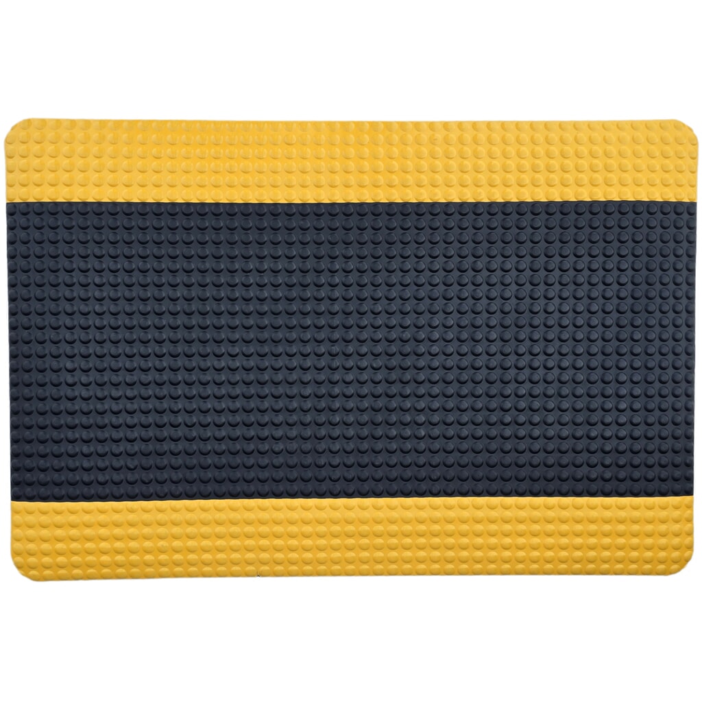 Productafbeelding nr. 2: Antivermoeidheidsmat Steinbock® ErgoSoft Strong, halfkogel profiel, 2-laags, bxl 600 x 1.000 mm, zwart / geel
