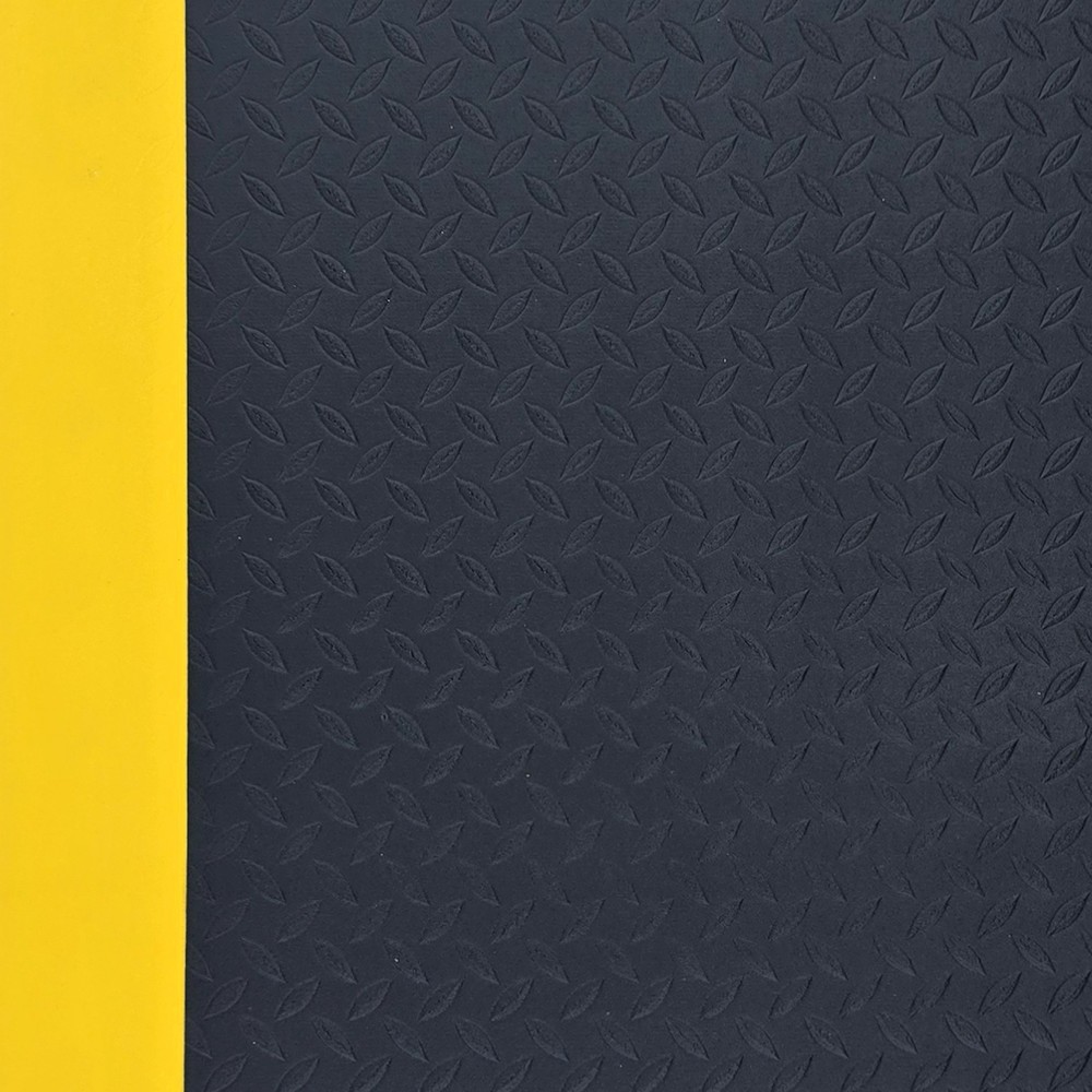 Productafbeelding nr. 2: Steinbock® Anti-Ermüdungsmatte ErgoSoft, Rautenmuster, 2-lagig, BxL 600 x 1.500 mm, schwarz/gelb