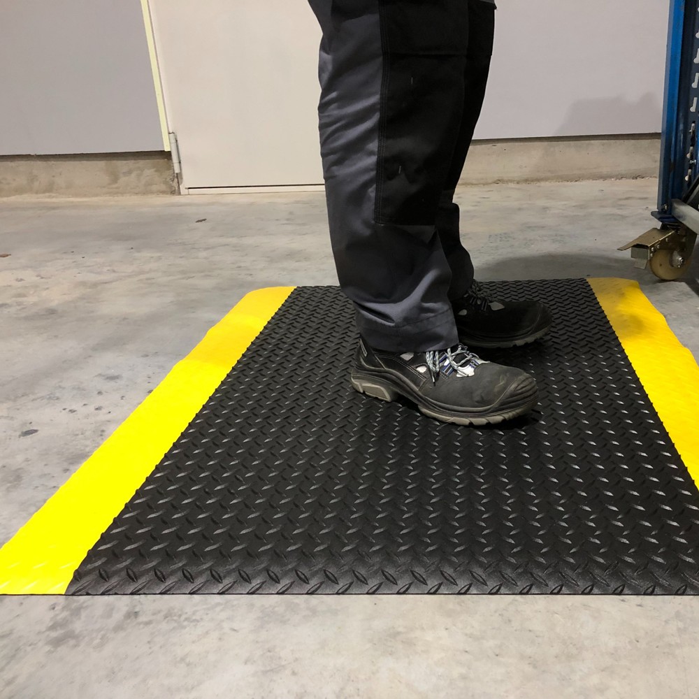 Productafbeelding nr. 4: Antivermoeidheidsmat Steinbock® ErgoSoft Strong, ruitprofiel, 2-laags, bxl 900 x 2.000 mm, zwart / geel
