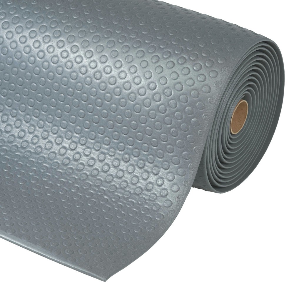 Product afbeelding: Antivermoeidheidsmat, PVC/vinylschuim, met noppen, str.m x 600 mm, grijs