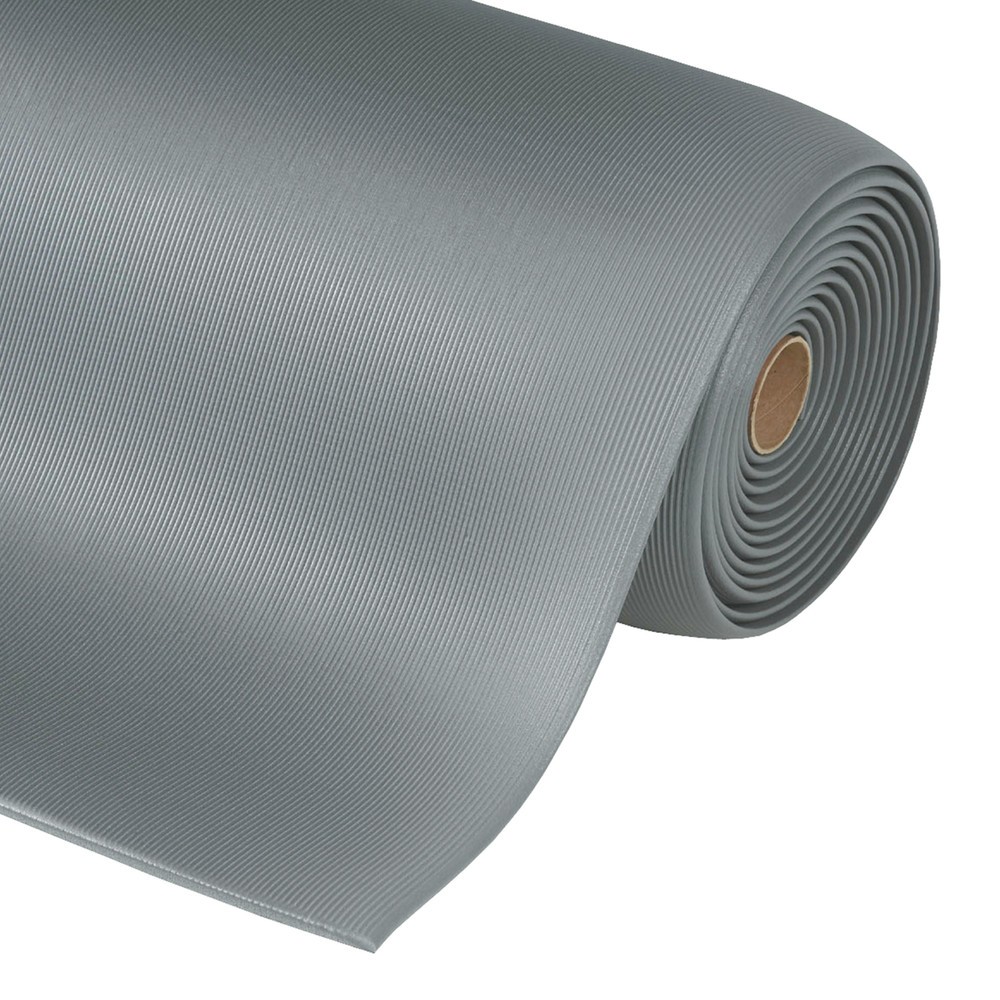 Productafbeelding nr. 1: Antivermoeidheidsmat, PVC/vinylschuim, gegroefd, str.m x 600 mm, grijs