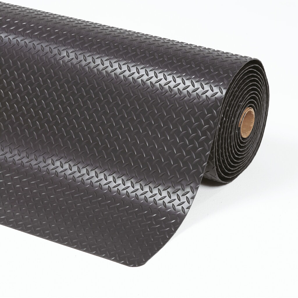 Product afbeelding: Antivermoeidheidsmat voor zware toepassingen, slipvrij, lengte x 1.520 mm, zwart