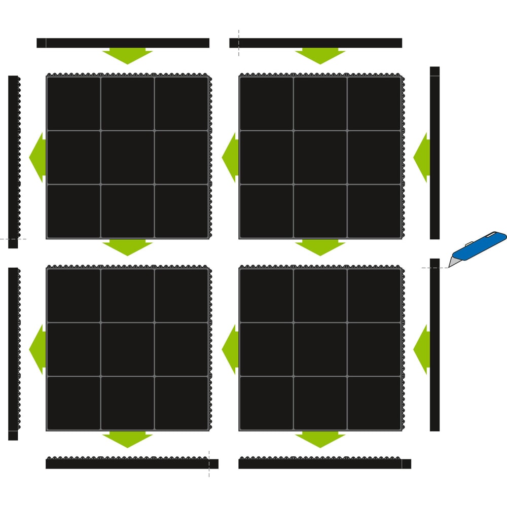 Productafbeelding nr. 5: Antivermoeidheidsmat YOGA SOLID SPARK, bxl 900 x 900 mm