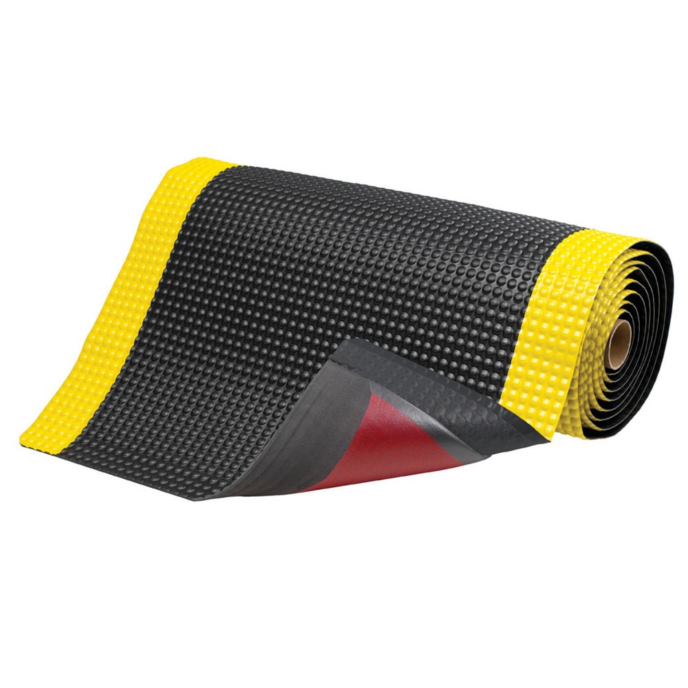 Productafbeelding nr. 4: Antivermoeidheidsmat van PVC, rug van microcelvinyl, bxd 600 x 910 mm, zwart/geel