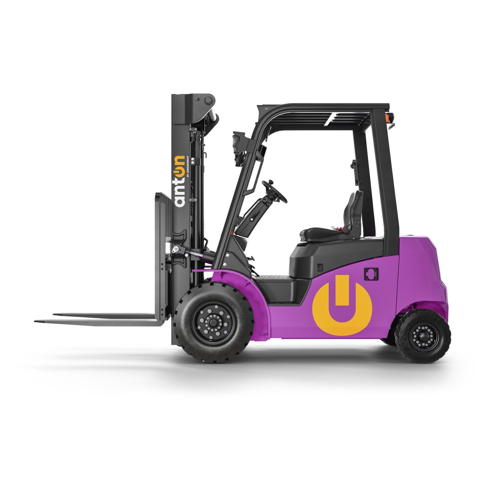 Productafbeelding nr. 2: AntOn door Jungheinrich elektrische heftruck CBH 2.5 met tweevoudige telescoop hefmast, hefhoogte 3.300 mm, draagvermogen 2.500 kg, inclusief externe lader 80 V, 60 A, CEE, 4-pins