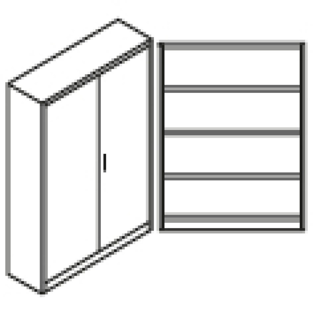 Productafbeelding nr. 5: Archief-/documentenkast, brandwerendheid 30 min., 3 legborden, hoogte 1.961 mm