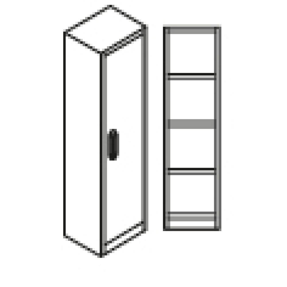 Productafbeelding nr. 5: Archief-/documentenkast, brandwerendheid 90 min., 1-vleugelig, 3 legborden, 2 hangmapladen