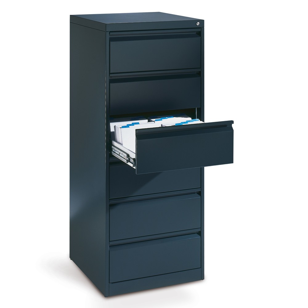 Productafbeelding nr. 2: Archiefkast C+P Office, DIN A5 dwars, 3-baans, 6 laden, lichtgrijs