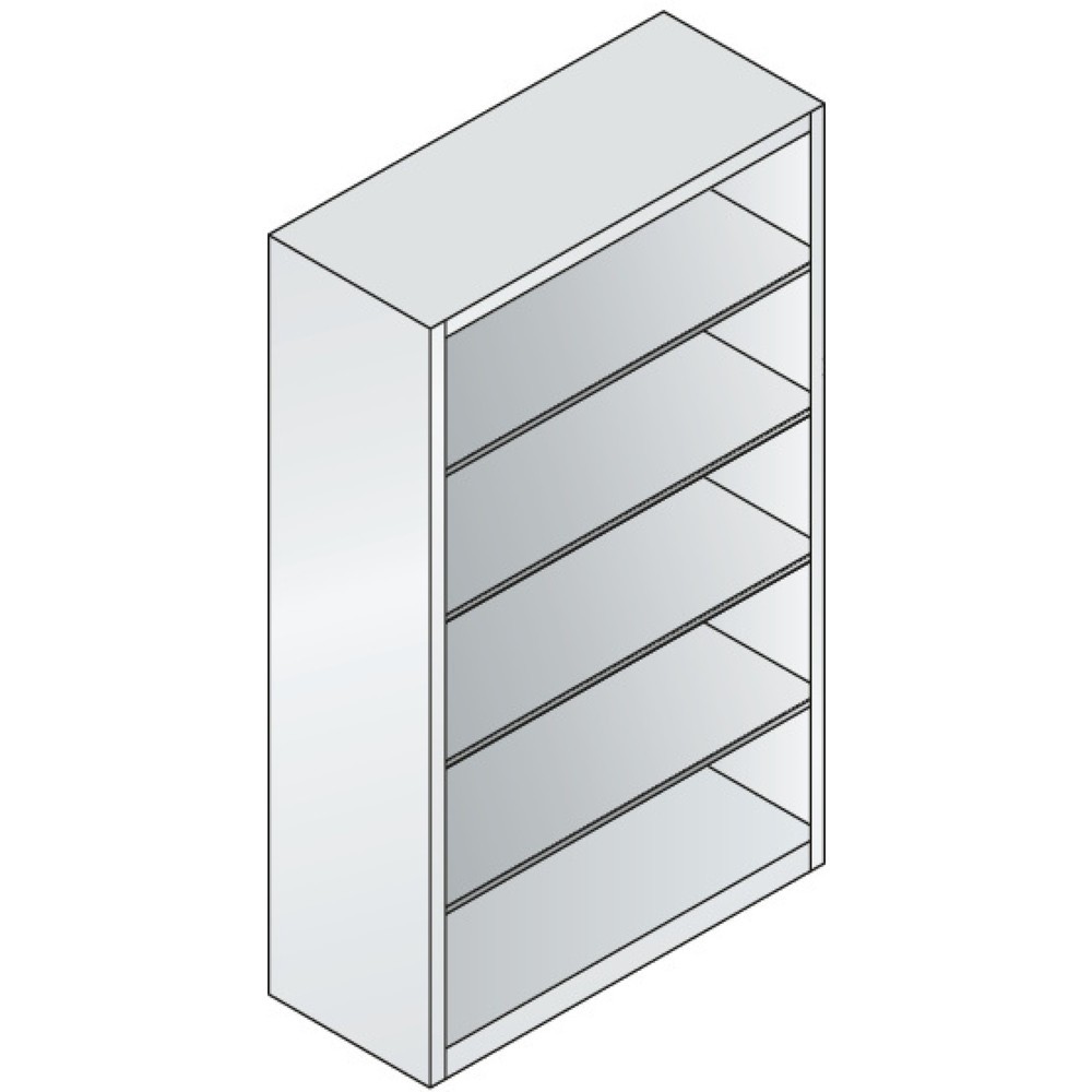 Productafbeelding nr. 2: Archiefstelling C+P serie 900, hxbxd 1.950 x 1.200 x 500 mm, lichtgrijs