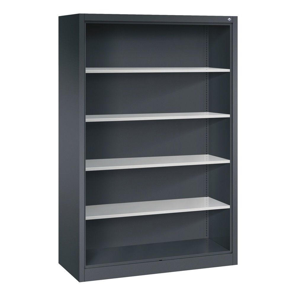 Productafbeelding nr. 1: Archiefstelling C+P serie 900, hxbxd 1.950 x 1.200 x 500 mm, zwartgrijs