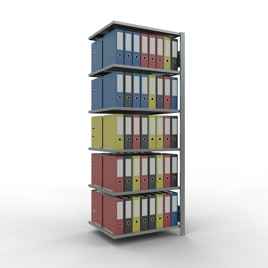 Archiefstelling SCHULTE AV, dubbelzijdig, met middenaanslagen, VL 150 kg, hxbxd 2.000 x 750 x 600 mm Productafbeelding nr. 3: Archiefstelling SCHULTE AV, dubbelzijdig, met middenaanslagen, VL 150 kg, hxbxd 2.000 x 750 x 600 mm