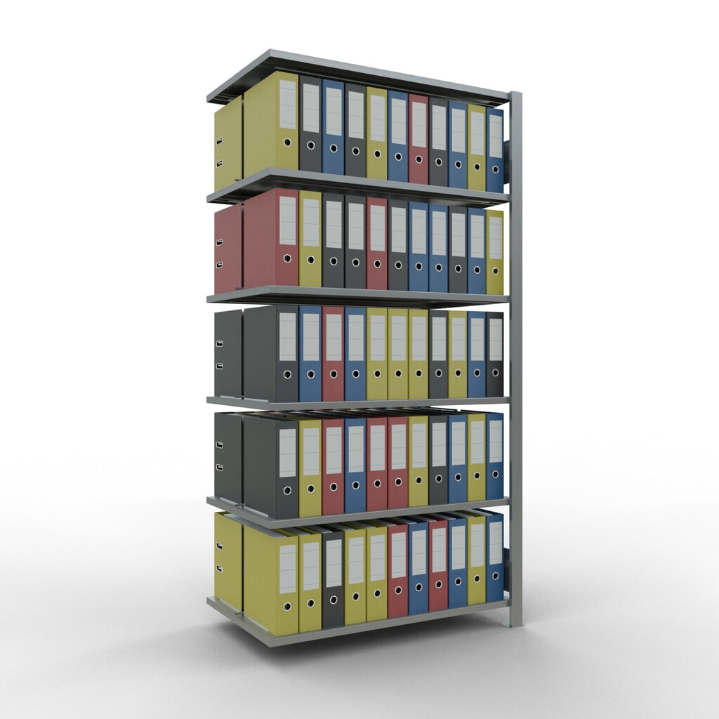 Archiefstelling SCHULTE AV, dubbelzijdig, met middenaanslagen, VL 150 kg, hxbxd 2.000 x 1.000 x 600 mm Productafbeelding nr. 2: Archiefstelling SCHULTE AV, dubbelzijdig, met middenaanslagen, VL 150 kg, hxbxd 2.000 x 1.000 x 600 mm
