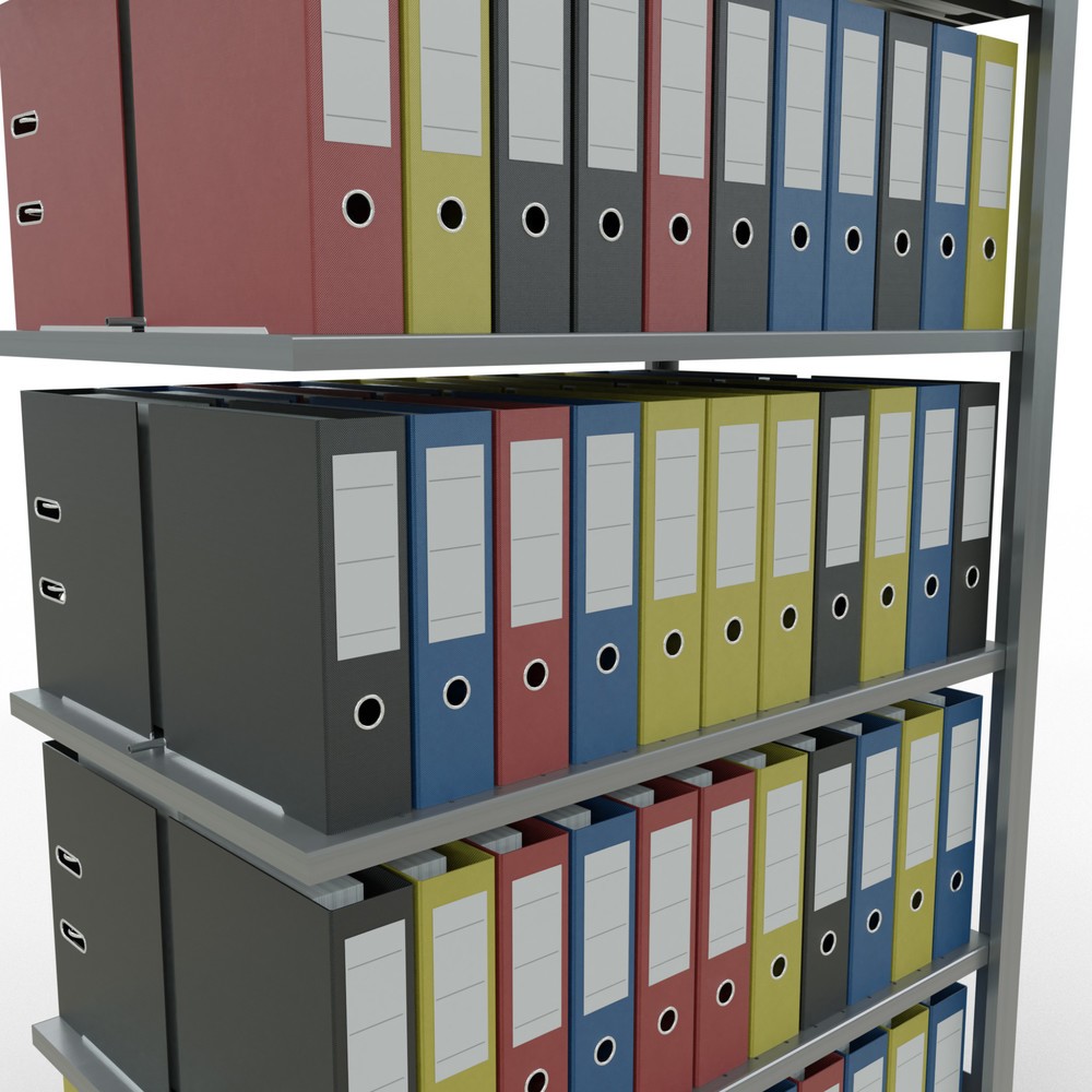 Productafbeelding nr. 3: Archiefstelling SCHULTE AV, dubbelzijdig, met middenaanslagen, VL 150 kg, hxbxd 2.000 x 1.000 x 600 mm