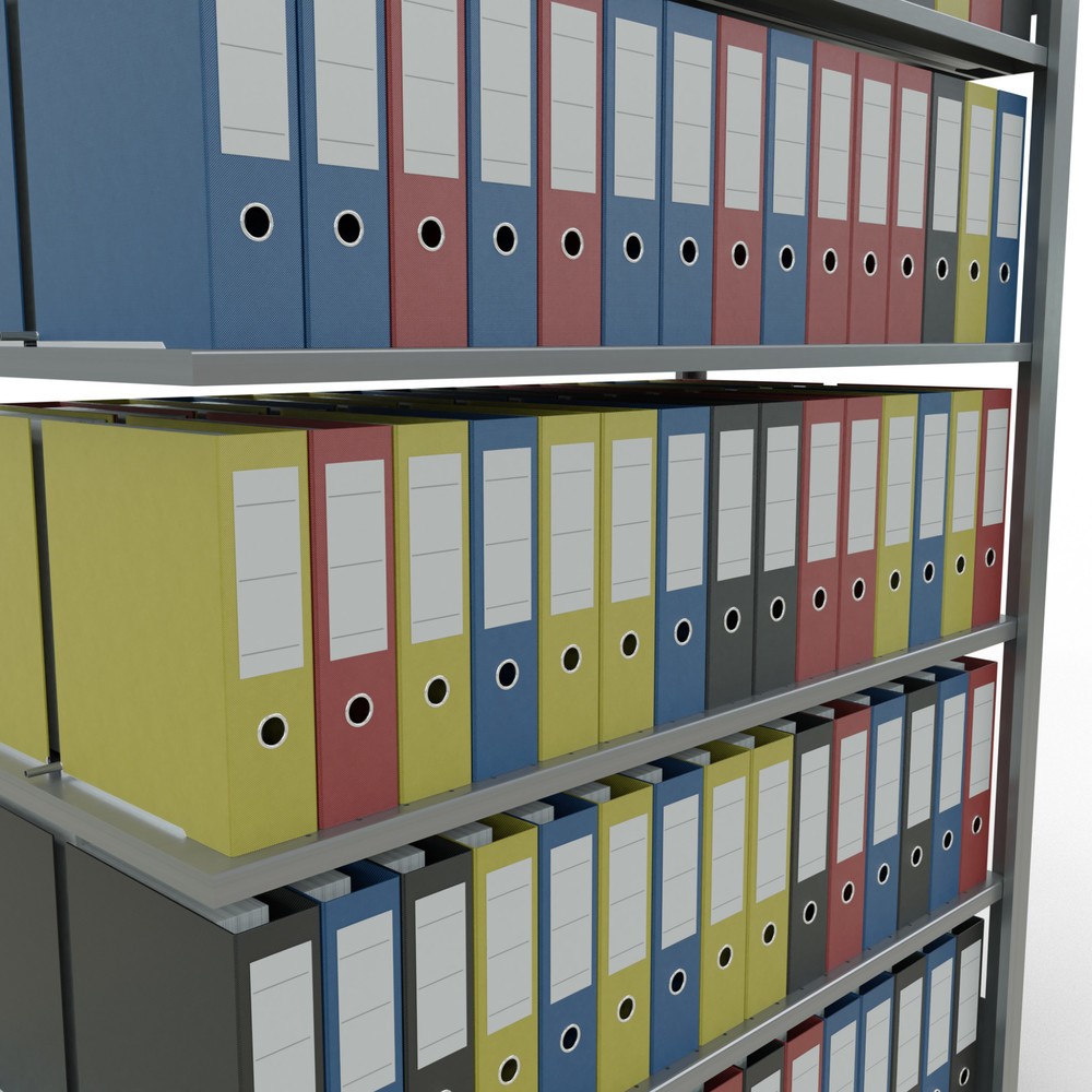 Productafbeelding nr. 3: Archiefstelling SCHULTE AV, dubbelzijdig, met middenaanslagen, VL 150 kg, hxbxd 2.000 x 1.300 x 600 mm