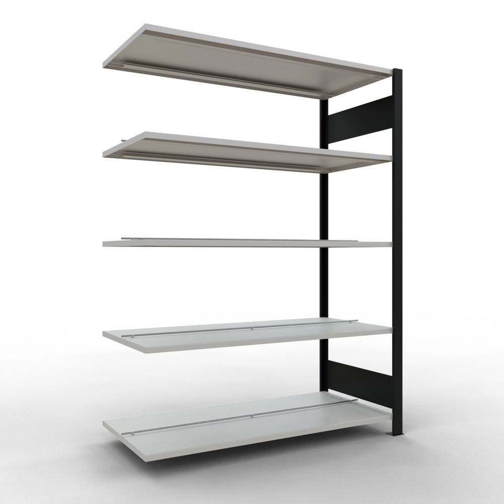 Productafbeelding nr. 1: Archiefstelling SCHULTE AV, dubbelzijdig, met middenaanslagen, VL 150 kg, zwart, hxbxd 1.800 x 1.300 x 600 mm