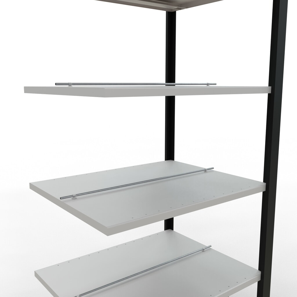 Archiefstelling SCHULTE AV, dubbelzijdig, met middenaanslagen, VL 150 kg, zwart, hxbxd 2.000 x 750 x 600 mm Productafbeelding nr. 4: Archiefstelling SCHULTE AV, dubbelzijdig, met middenaanslagen, VL 150 kg, zwart, hxbxd 2.000 x 750 x 600 mm