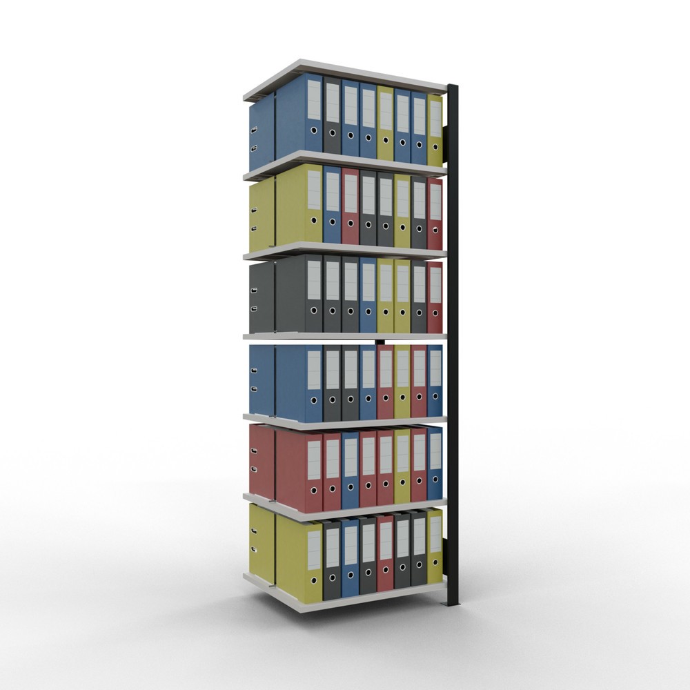 Productafbeelding nr. 2: Archiefstelling SCHULTE AV, dubbelzijdig, met middenaanslagen, VL 150 kg, zwart, hxbxd 2.300 x 750 x 600 mm