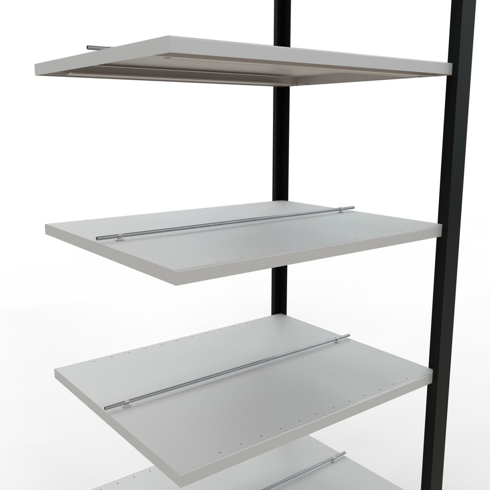 Productafbeelding nr. 4: Archiefstelling SCHULTE AV, dubbelzijdig, met middenaanslagen, VL 150 kg, zwart, hxbxd 2.300 x 750 x 600 mm