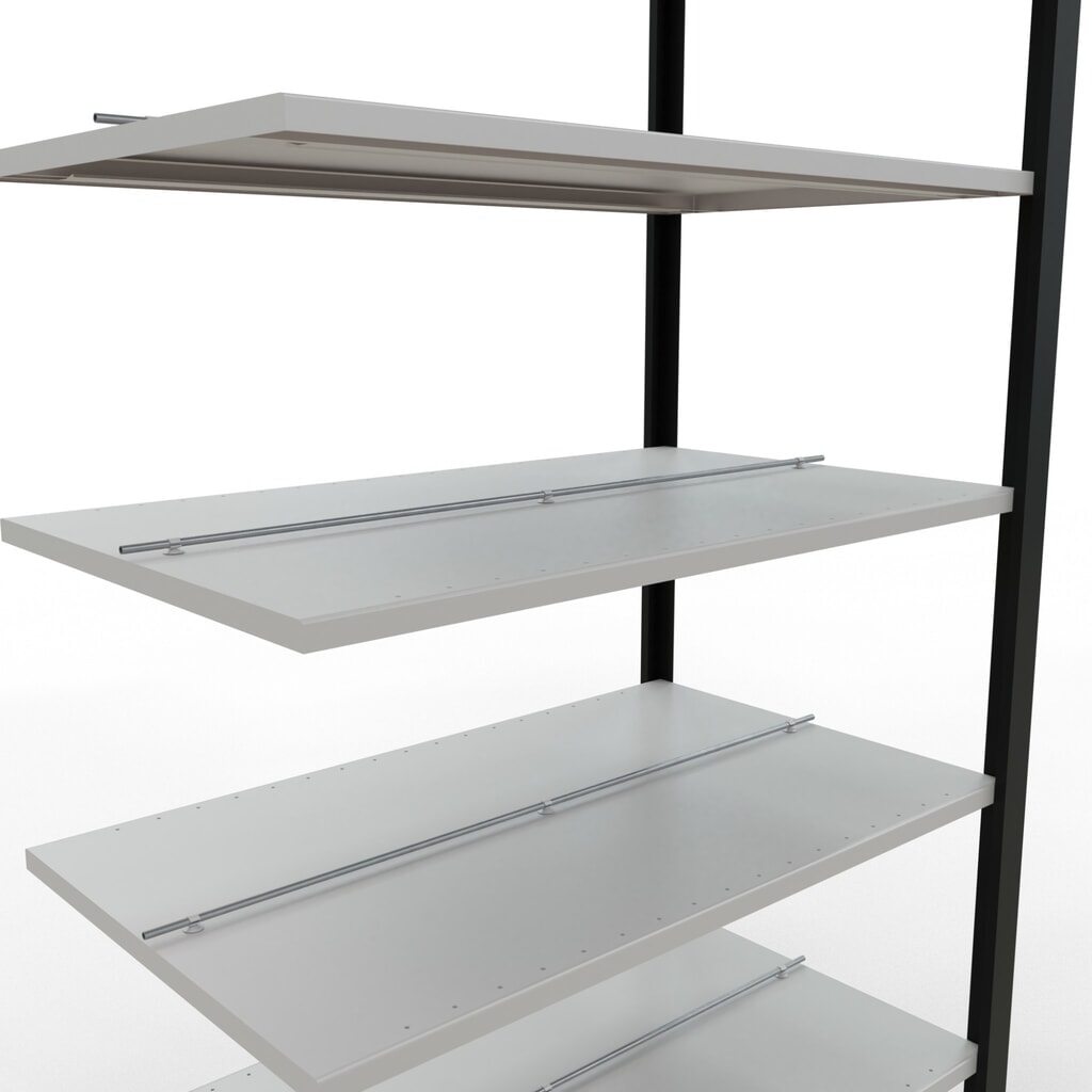 Archiefstelling SCHULTE AV, dubbelzijdig, met middenaanslagen, VL 150 kg, zwart, hxbxd 2.300 x 1.000 x 600 mm Productafbeelding nr. 4: Archiefstelling SCHULTE AV, dubbelzijdig, met middenaanslagen, VL 150 kg, zwart, hxbxd 2.300 x 1.000 x 600 mm