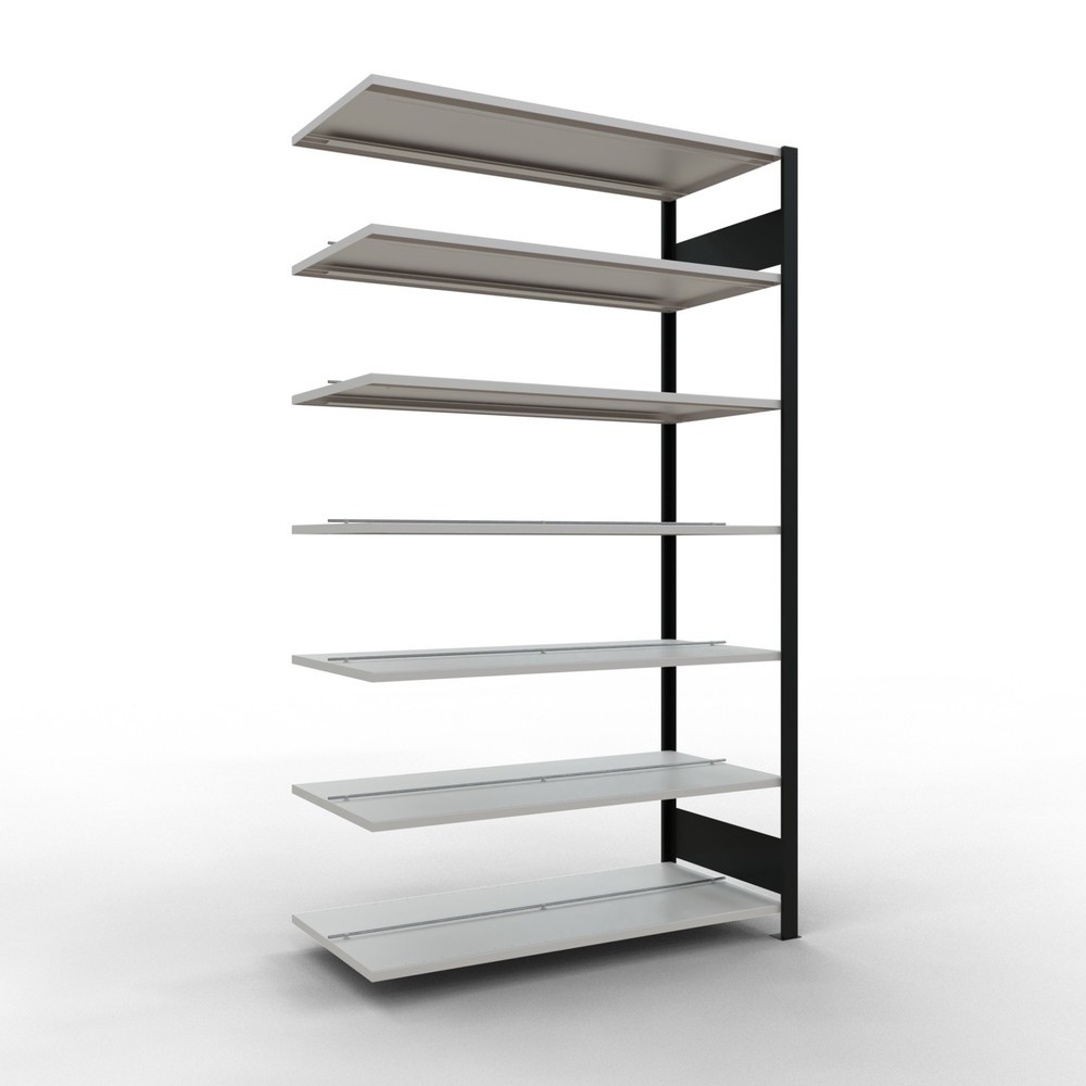 Product afbeelding: Archiefstelling SCHULTE AV, dubbelzijdig, met middenaanslagen, VL 150 kg, zwart, hxbxd 2.300 x 1.300 x 600 mm