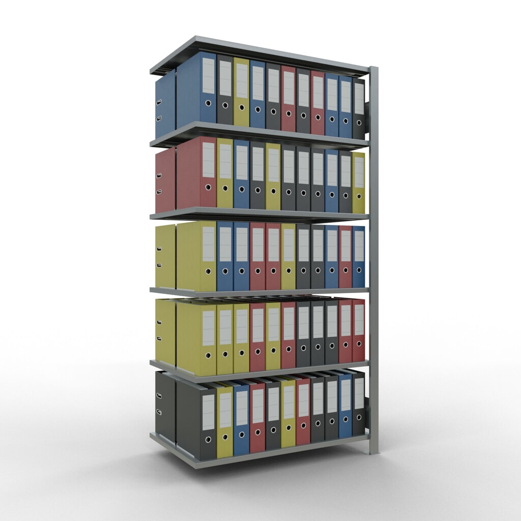 Productafbeelding nr. 3: Archiefstelling SCHULTE AV, dubbelzijdig, zonder middenaanslagen, VL 150 kg, hxbxd 2.000 x 1.000 x 600 mm