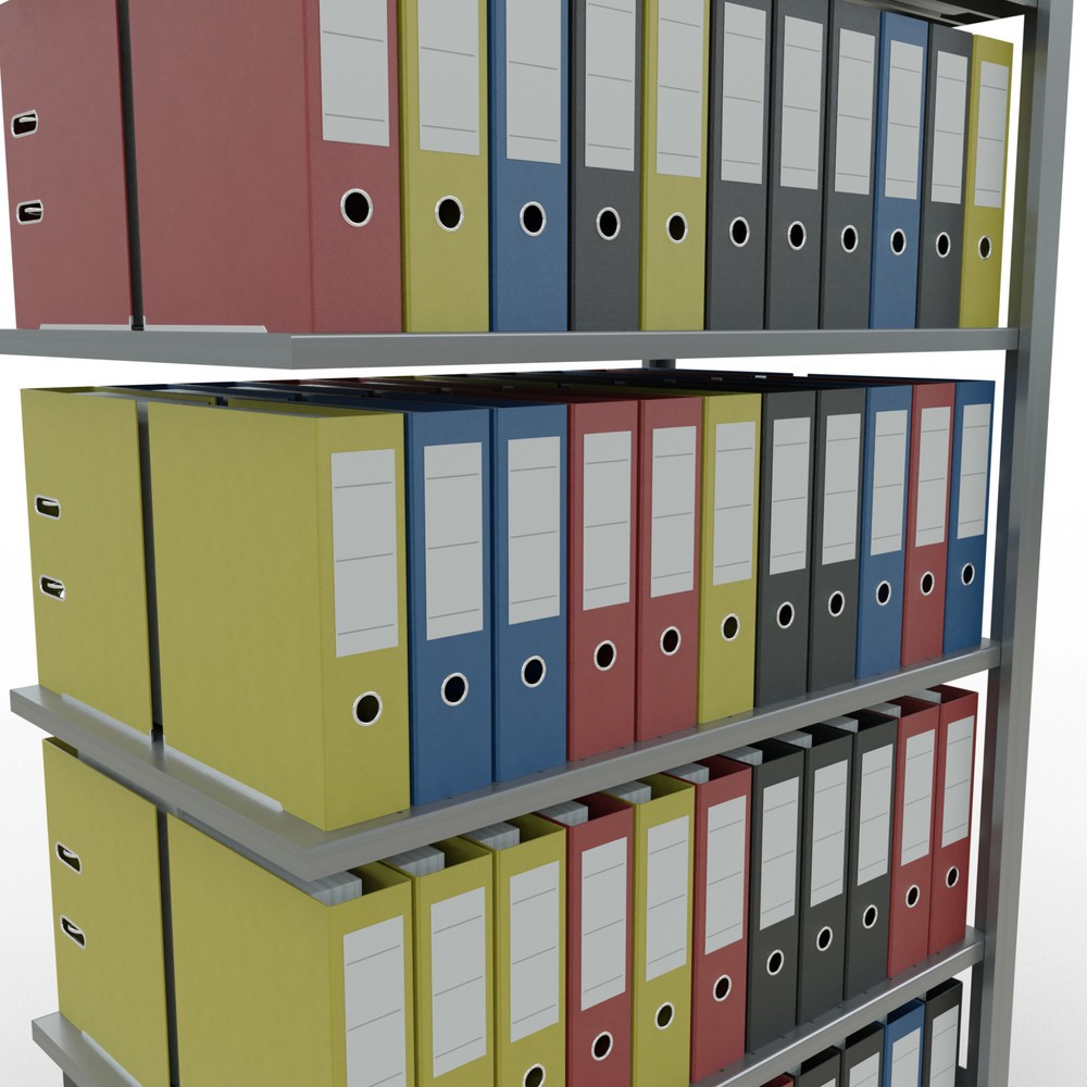 Productafbeelding nr. 4: Archiefstelling SCHULTE AV, dubbelzijdig, zonder middenaanslagen, VL 150 kg, hxbxd 2.000 x 1.000 x 600 mm