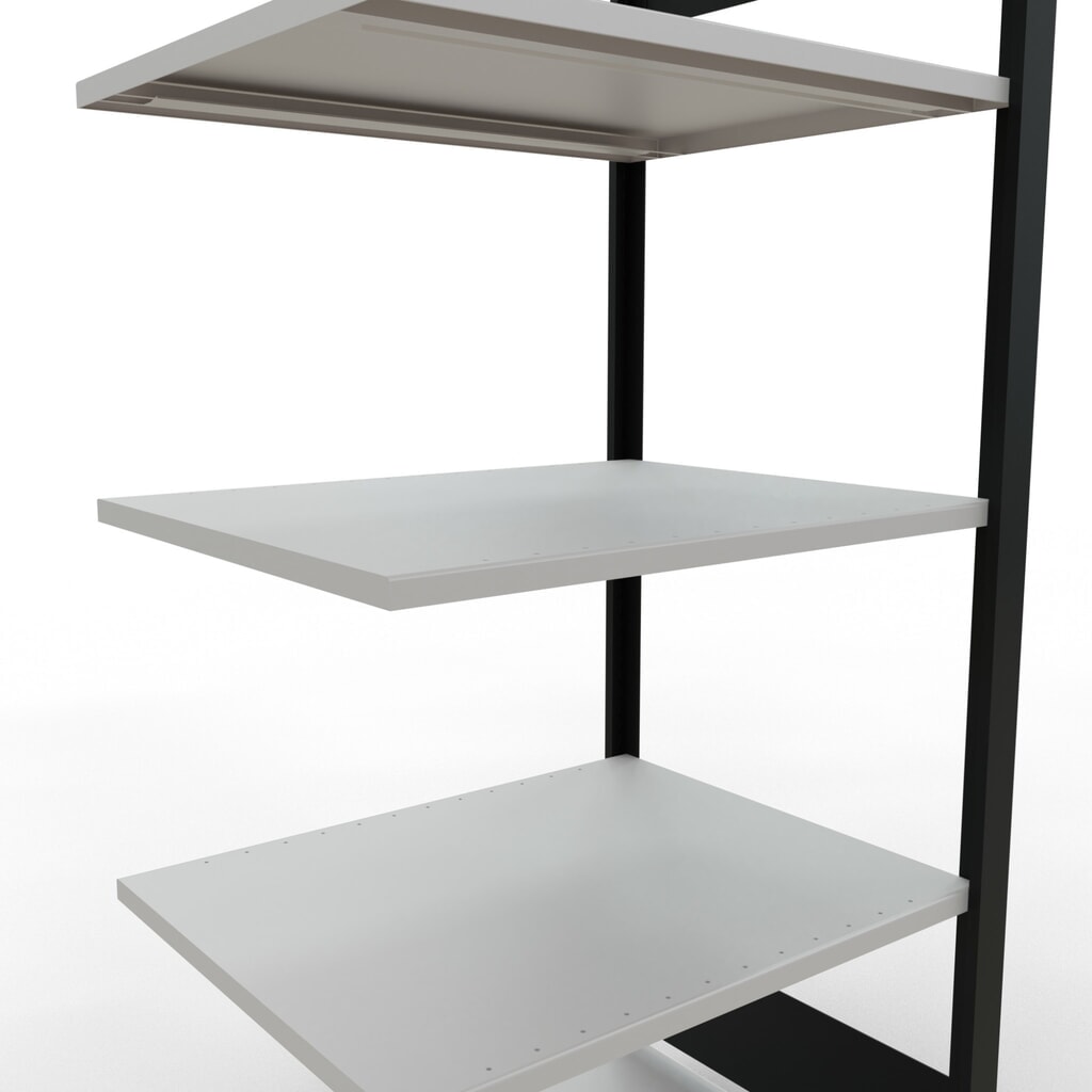 Archiefstelling SCHULTE AV, dubbelzijdig, zonder middenaanslagen, VL 150 kg, zwart, hxbxd 1.800 x 750 x 600 mm Productafbeelding nr. 4: Archiefstelling SCHULTE AV, dubbelzijdig, zonder middenaanslagen, VL 150 kg, zwart, hxbxd 1.800 x 750 x 600 mm