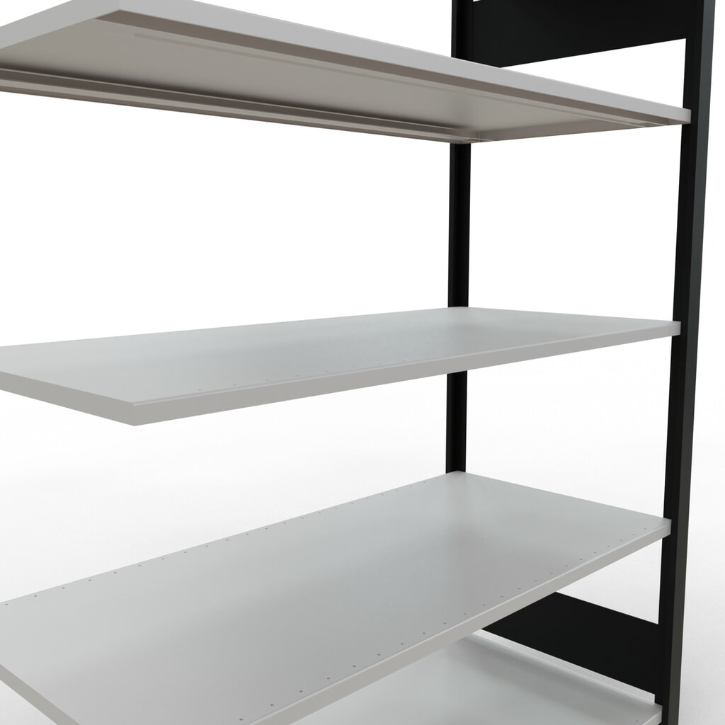 Productafbeelding nr. 4: Archiefstelling SCHULTE AV, dubbelzijdig, zonder middenaanslagen, VL 150 kg, zwart, hxbxd 1.800 x 1.300 x 600 mm