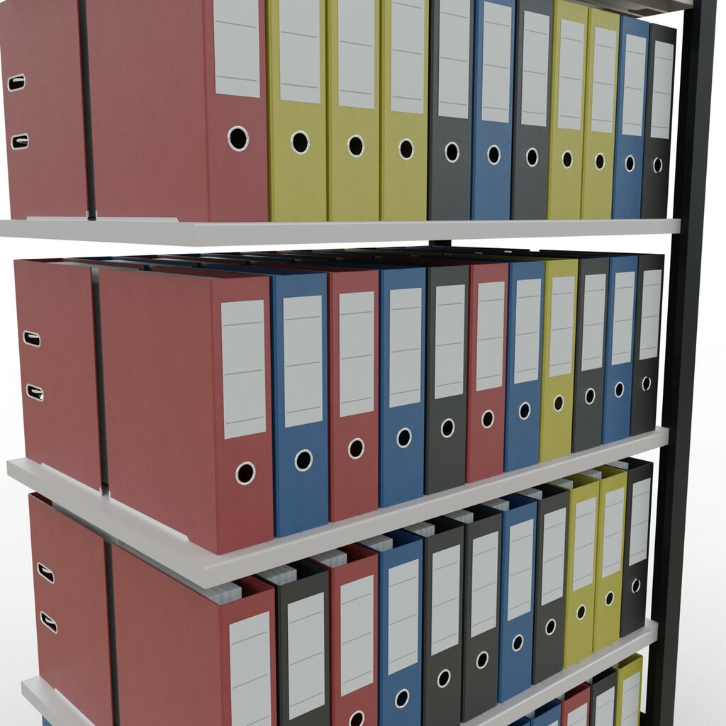Productafbeelding nr. 3: Archiefstelling SCHULTE AV, dubbelzijdig, zonder middenaanslagen, VL 150 kg, zwart, hxbxd 2.000 x 1.000 x 600 mm